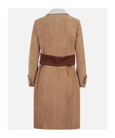 Miu Miu Long-sleeved Coat In Multi