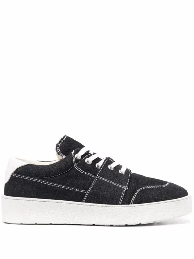 Ami Alexandre Mattiussi Ami De Coeur Low-top Sneakers In Black