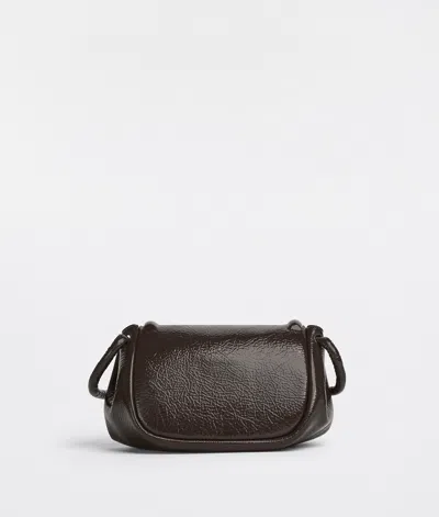 Bottega Veneta Beak Crossbody Bag In Brown