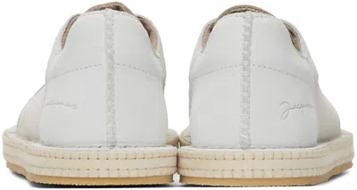 Jacquemus Fabiana Filippi Wool V-necked Jumper In White