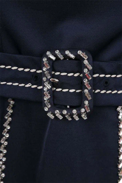 Prada Long-sleeved Dress In Black