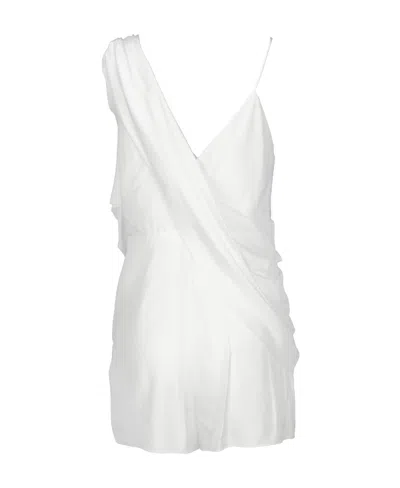 Dior V-neck Sleeveless Suspender Jumpsuit In Multi