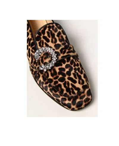 Jimmy Choo Pattern Loafers In Black