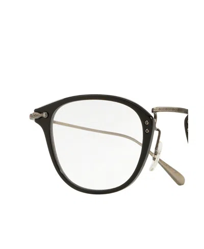 Oliver Peoples Davitt Round-frame Glasses In Black