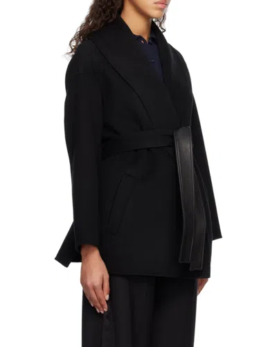 Mackage Lace Up A Short Coat In Black