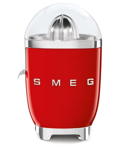 Smeg Retro-style Electric Citrus Juicer In Red