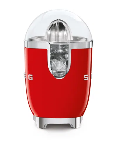 Smeg Retro-style Electric Citrus Juicer In Red