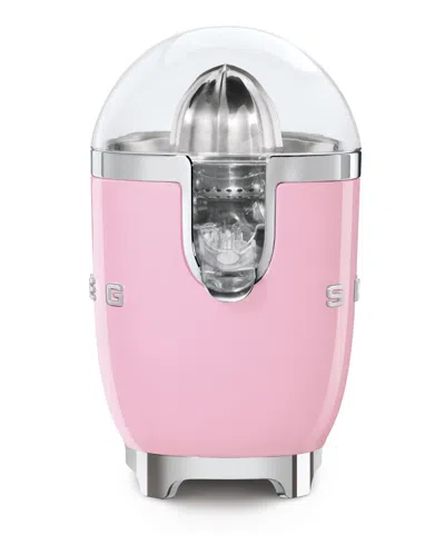 Smeg Retro-style Electric Citrus Juicer In Pink