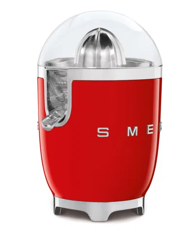 Smeg Retro-style Electric Citrus Juicer In Red