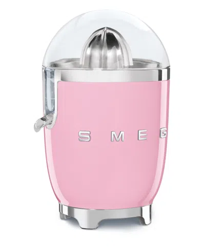 Smeg Retro-style Electric Citrus Juicer In Pink