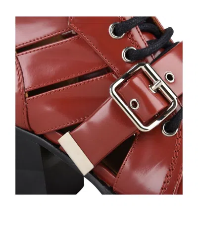 Chloé Woman Ankle Boots Chocolate Brown Size 9 Leather In Multi