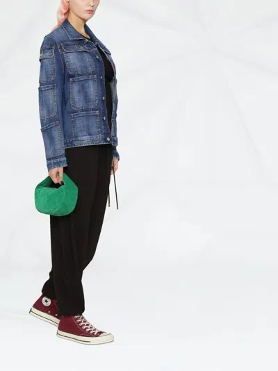 Dsquared2 Emilio Pucci Triangle Scarf In Necklace Print In Blue