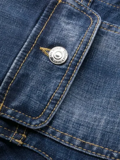 Dsquared2 Emilio Pucci Triangle Scarf In Necklace Print In Blue