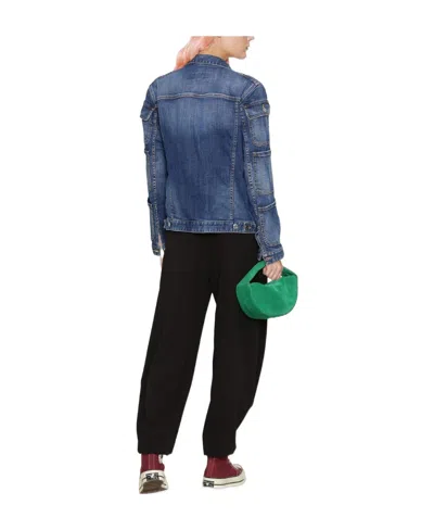 Dsquared2 Emilio Pucci Triangle Scarf In Necklace Print In Blue