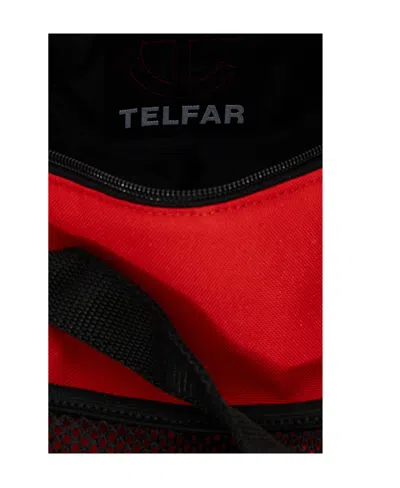 Eastpak X Telfar Medium Duffle Logo Patch Shoulder Bag In Red