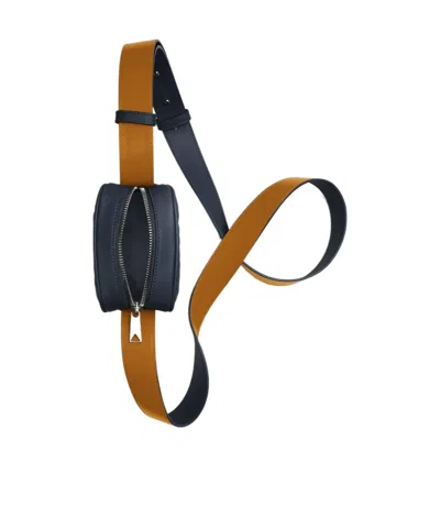 Bottega Veneta Logo Zipper Shoulder Bag In Black