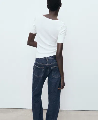 Mango Sweater White In White