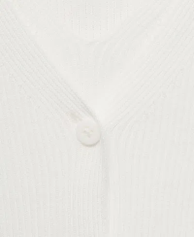 Mango Sweater White In White