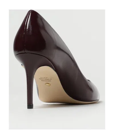 Stuart Weitzman Pointed-toe 75mm Leather Pumps In Black