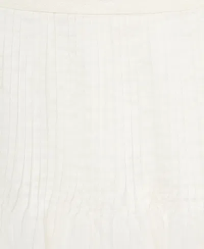 Mango Women's Lace Cotton Skirt In White