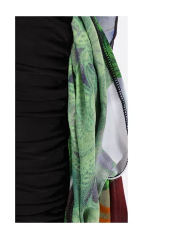 Marine Serre Sleeveless V-neck Dress In Black