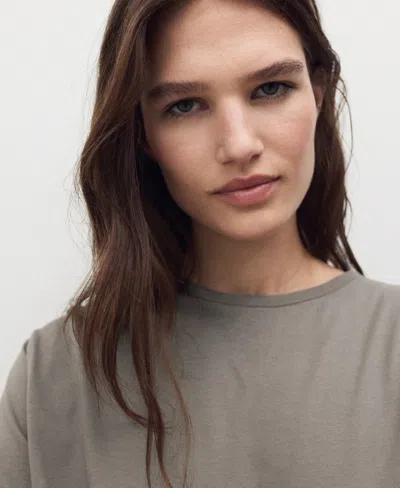 Mango Women's Two-piece Plain Cotton Pajamas In Animal Print