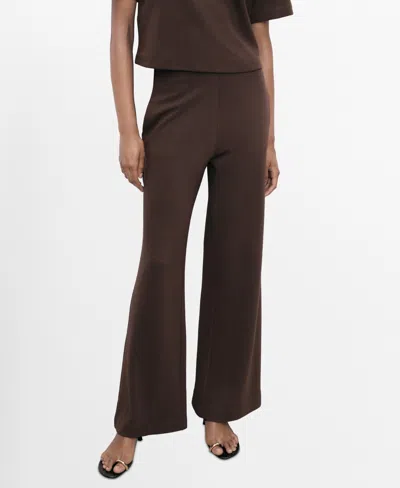 Mango Women's Straight-fit Cotton Pants In Brown