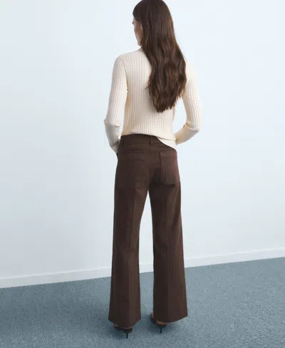 Mango Jeans In Brown