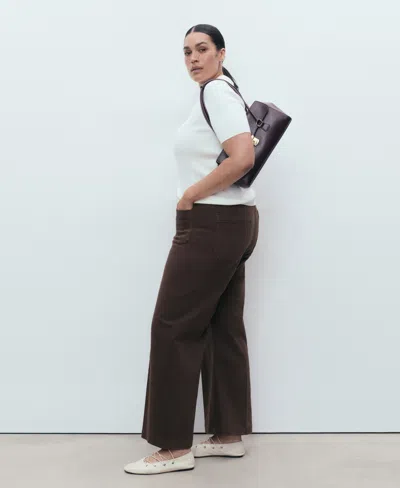 Mango Jeans In Brown