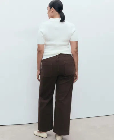 Mango Jeans In Brown