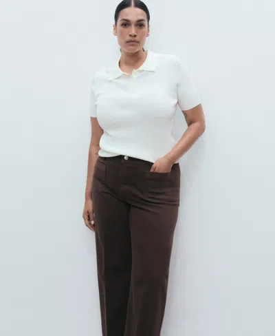 Mango Jeans In Brown