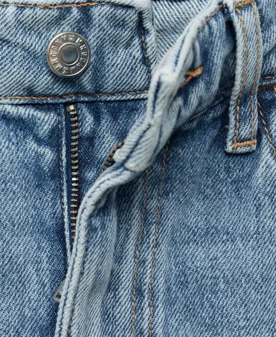 Mango Women's Matilda Medium-rise Straight-fit Jeans In Blue