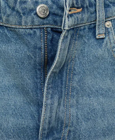 Mango Women's Mid-rise Straight Jeans In Blue