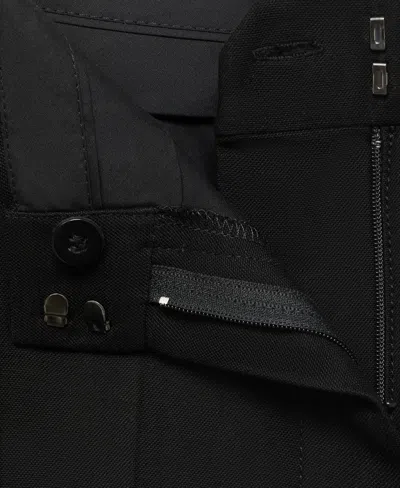 Mango Women's Straight Mid-rise Suit Pants In Black