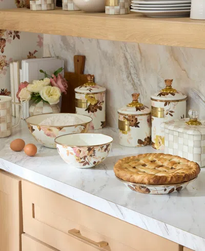 Mackenzie-childs Wild Rose White Small Everyday Bowl, 40-oz. In Multi