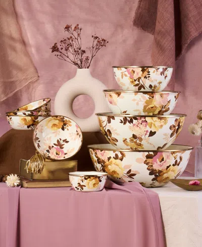 Mackenzie-childs Wild Rose White Small Everyday Bowl, 40-oz. In Multi