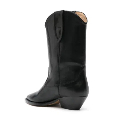 Isabel Marant 60mm Luliette Leather Ankle Boots In Black