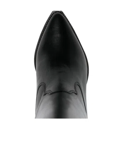 Isabel Marant 60mm Luliette Leather Ankle Boots In Black