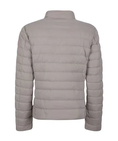 Moorer Clement Double-breasted Short Down Jacket In Gray