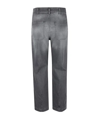 Eleventy Crop Straight Leg Jeans In Black