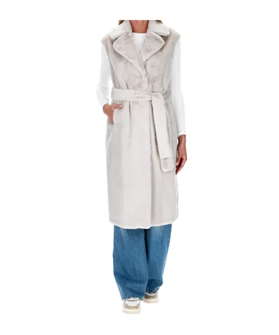 Herno Belted Vest In White