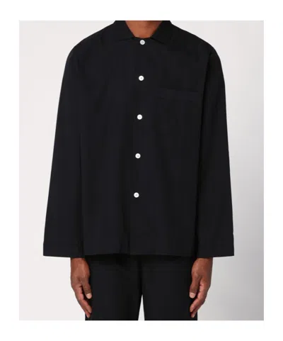 Tekla Black Pyjama Shirt In Black