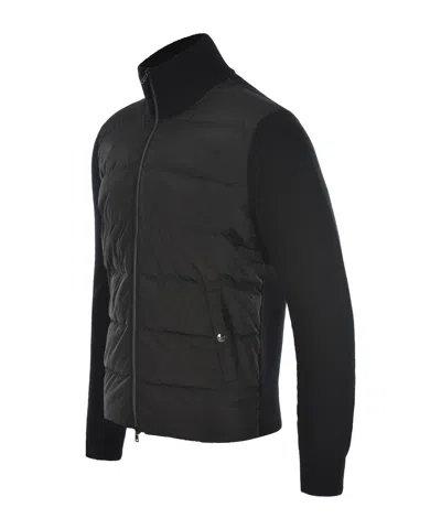 Herno Wool Down Jacket Comforter Jackets And Coats Black In Black