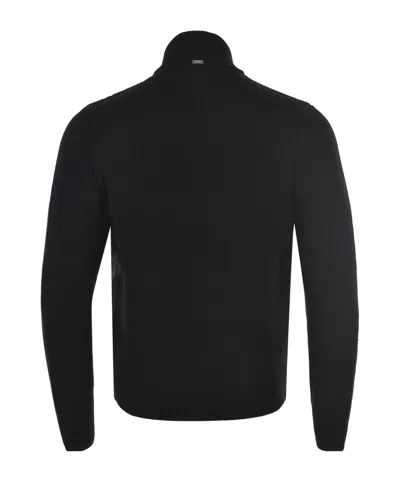 Herno Wool Down Jacket Comforter Jackets And Coats Black In Black