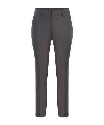 Dondup Concealed Trousers In Gray