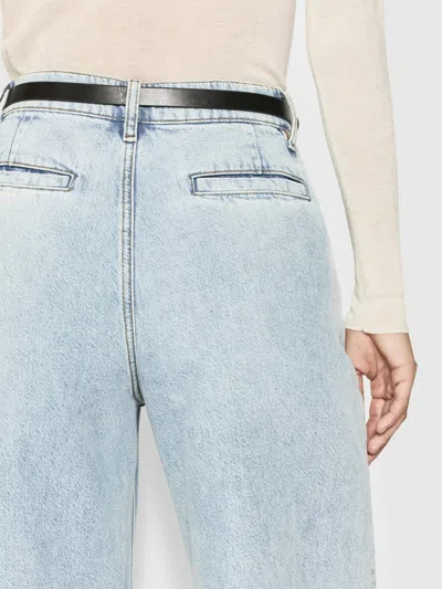 Frame Wide Leg Jeans In Blue
