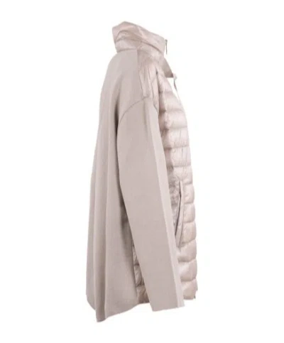 Herno Zippered Down Jacket In Pink