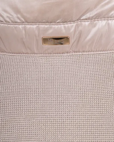 Herno Zippered Down Jacket In Pink