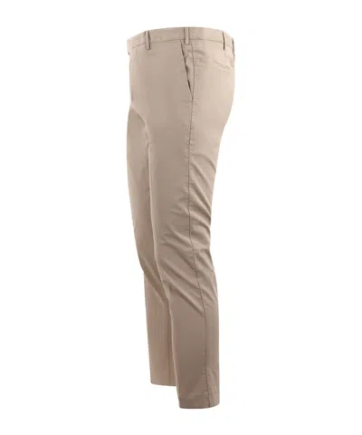 Pt01 Pleated Zipper Casual Pants In Neutral