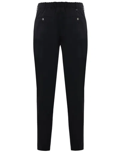 Pt01 Pleated Zipper Casual Pants In Black